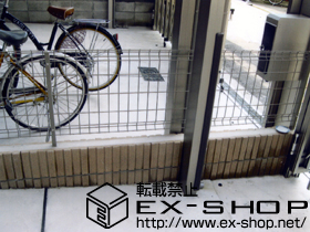 のフェンス・柵 ハイグリッドフェンスUF8型 フリーポールタイプ 施工例