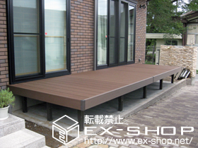 のウッドデッキ リコステージII 連棟 施工例