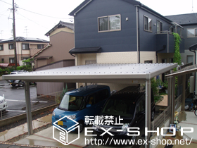 のカーポート ジーポート neo Aタイプ 角柱仕様 積雪〜100?対応 施工例