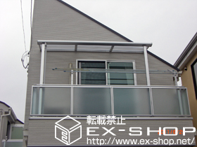 のバルコニー・ベランダ屋根 ライザーテラスII F型 屋根タイプ 単体 積雪〜20cm対応 施工例