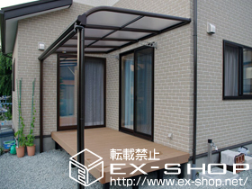 のテラス屋根 ヴェクターテラス R型 テラスタイプ 単体　積雪〜20cm対応 施工例