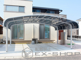 のカーポート テールポートシグマIII ワイド積雪〜30?対応 施工例