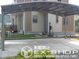 のカーポート カーブポートシグマIII ワイド 積雪〜20cm対応 施工例