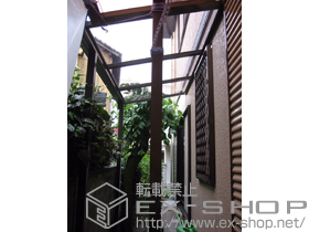 のテラス屋根 ライザーテラスII  F型 テラスタイプ 単体 積雪〜20cm対応 施工例