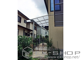 のテラス屋根 ライザーテラスII F型 テラスタイプ 単体 積雪〜20cm対応 施工例