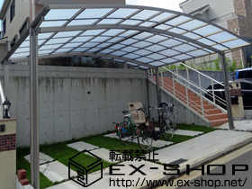 のカーポート カーブポートシグマIII ワイド 積雪〜20cm対応 施工例