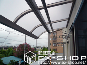 のバルコニー・ベランダ屋根 ライザーテラスII R型 屋根タイプ 単体 積雪〜20cm対応 施工例