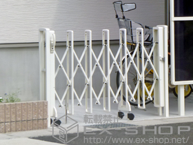 のカーゲート レイオス5型 ノンレール 片開き 施工例