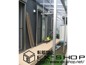 のテラス屋根 ヴェクターテラス F型 テラスタイプ 連棟　積雪〜20cm対応 施工例