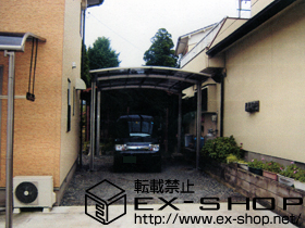 のカーポート カーブポートシグマ? ワイド 積雪〜20cm対応 施工例