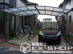 のカーポート カーブポートシグマIII ワイド 積雪〜20cm対応 施工例