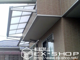 のバルコニー・ベランダ屋根 ライザーテラスII F型 ルーフタイプ 単体 積雪〜20cm対応 施工例