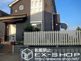 のフェンス・柵 レスティンフェンス7型 自由柱施工 施工例