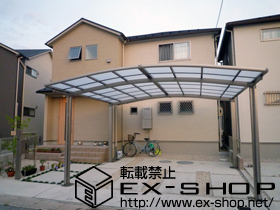 のカーポート カーブポートシグマIII ワイド 積雪〜20cm対応 施工例