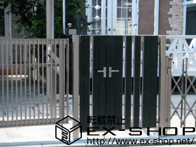 の門扉 ライフモダンＩＩ門扉　SA型　門柱仕様 施工例