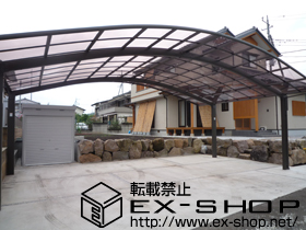 のカーポート リベルポートシグマIII 3台用　積雪〜20cm対応 施工例