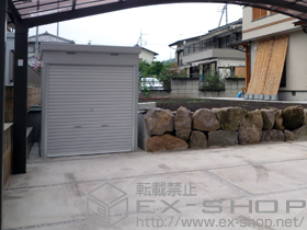 の物置・屋外倉庫 バイク保管庫　スタンダード　一般型（FNX-1726S） 施工例