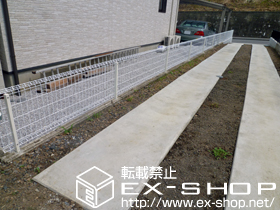 のフェンス・柵 イーネットフェンス1F型 自由柱タイプ 施工例