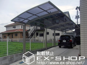 のカーポート プレシオスポート 縦連棟 積雪〜20cm対応 施工例