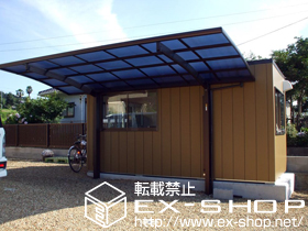 のカーポート プレシオスポート 積雪〜20cm対応＋ 着脱式補助柱＜2本入り＞ 施工例