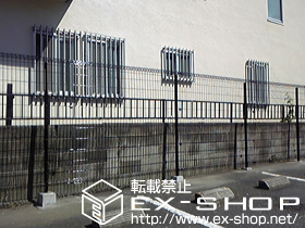 のフェンス・柵 ハイグリッドフェンス11型 フリーポールタイプ 施工例