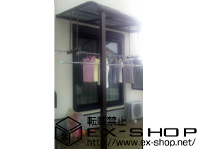 のテラス屋根 プレシオステラス R型 テラスタイプ 単体 積雪〜20cm対応＋ヴェクター 側面パネル 1段 施工例