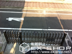 のカーゲート トリップゲート イノーバP　ペットガード型　 ガイドレール後付けタイプ　片開き親子 施工例