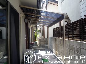 のテラス屋根 ライザーテラスII F型 1500 テラスタイプ 単体 積雪〜50cm対応 施工例