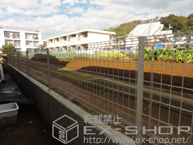 のフェンス・柵 ハイグリッドフェンスUF8型 施工例