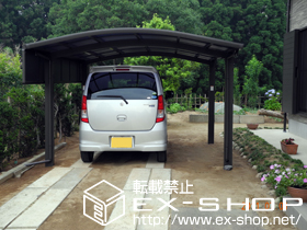 のカーポート カルエードシグマIII　積雪〜20cm対応＋サイドパネル 施工例