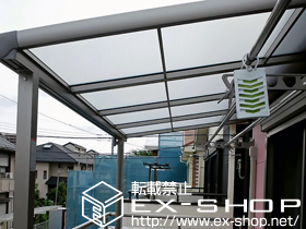 のバルコニー・ベランダ屋根 パワーアルファ F型 屋根タイプ 積雪〜20cm対応 施工例