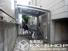 のサイクルポート・駐輪場 カーブパークシグマIII オープンタイプ 積雪〜20cm対応 施工例