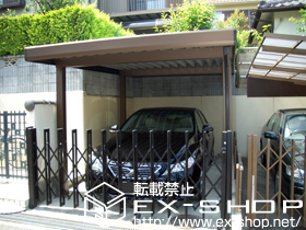 のカーポート ジーポートneo Aタイプ 積雪〜100cm対応 施工例