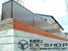 のフェンス・柵 プリレオR6型フェンス　フリーポールタイプ 施工例