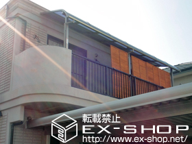 のバルコニー・ベランダ屋根 ライザーテラスII R型 屋根タイプ 連棟　積雪〜20cm対応 施工例