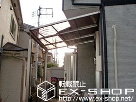 のテラス屋根 ライザーテラスII F型 テラスタイプ 単体 積雪〜20cm対応 施工例