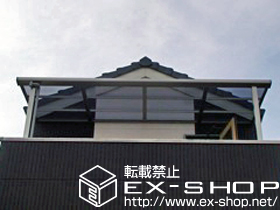 のバルコニー・ベランダ屋根 ライザーテラスII F型 屋根タイプ 単体 積雪〜20cm対応 施工例