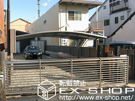 のカーゲート ワイドオーバードアS1型 電動タイプ 施工例