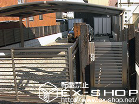 の門扉 プリレオR1型門扉 片開き 柱使用 施工例