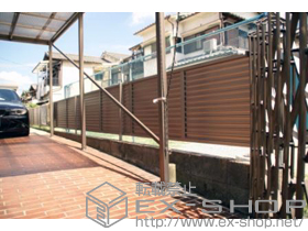 のフェンス・柵 プレリオR9型 自由柱施工 施工例