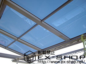 のバルコニー・ベランダ屋根 パワーアルファ Ｆ型 ルーフタイプ 単体 積雪〜30cm対応 施工例