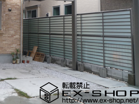 のフェンス・柵 サニーブリーズフェンスS型 間仕切り2段施工 施工例