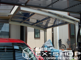 のサイクルポート・駐輪場 カーブパークシグマIII オープンタイプ  積雪〜20cm対応 施工例