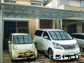 のカーポート アーキデュオ ワイド 積雪〜20?対応 施工例