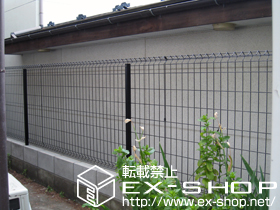 のフェンス・柵 イーネットフェンス1F型 自由柱タイプ 施工例