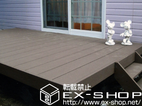 のウッドデッキ リウッドデッキ 200 単体＋ステップ4型Lタイプ3段（\68,000） 施工例