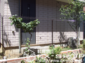 のフェンス・柵 メッシュフェンス G10 1500B 施工例