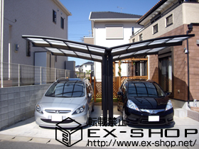 のカーポート カーブポートシグマIII Y合掌 積雪〜20cm対応 施工例