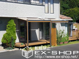 のオーニング・日よけ 彩樹A型 ボックスタイプ リモコン式 施工例