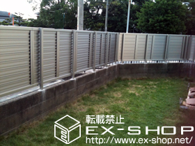 のフェンス・柵 エクスラインフェンス7型 自由柱仕様 施工例